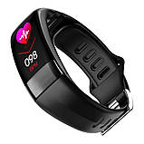 Розумний фітнес-браслет Jiks Fit lite з тонометром і ЕКГ (Чорний), фото 6