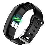 Розумний фітнес-браслет Jiks Fit lite з тонометром і ЕКГ (Чорний), фото 5