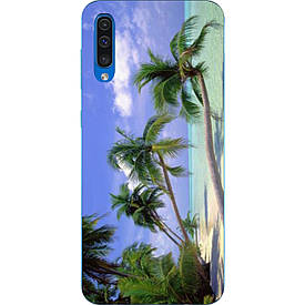 Чохол силіконовий з картинкою для Samsung A50 Galaxy A505 2019 Пальми