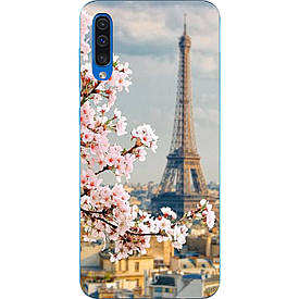 Чохол силіконовий з картинкою для Samsung A50 Galaxy A505 2019 Париж навесні