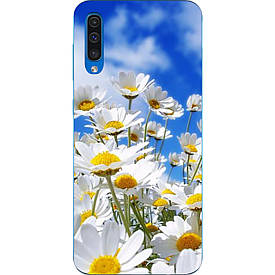 Чохол силіконовий з картинкою для Samsung A50 Galaxy A505 2019 Ромашки