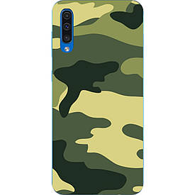 Бампер силіконовий чохол з картинкою для Samsung A50 Galaxy A505 2019 Хакі