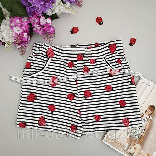 Трикотажні шорти для дівчаток ТМ Lovetti, Туреччина гуртом р.10-12 років (3 
шт. у ростевці)