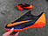 Футбольні стоноги Nike Mercurial VaporX XII Club CR7 TF Black/Orange, фото 2