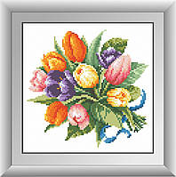 Набір алмазної мозаїки Тюльпани Dream Art 30444 (24 х 24 см)