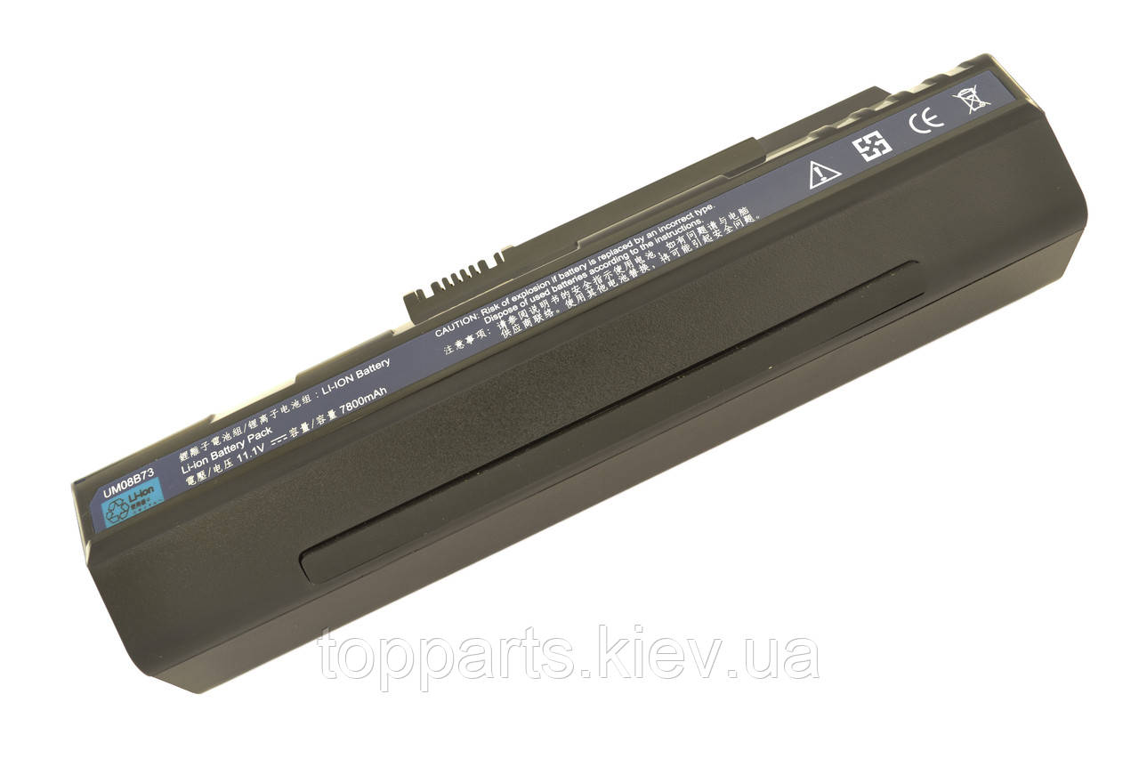Батарея для ноутбука Acer UM08A31, 7800mAh, 9cell, 11.1 V, Li-ion, чорний,