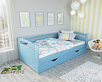 Кровать подростковая "Мила" цвет - голубой.