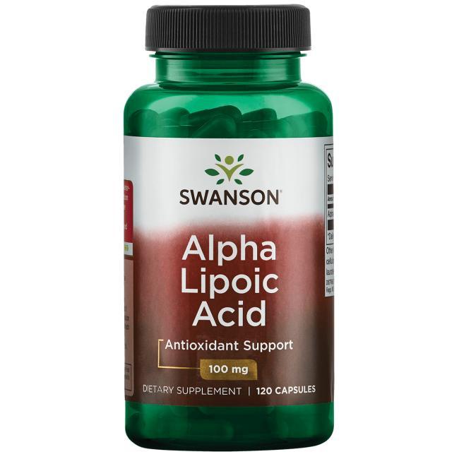 Swanson Alpha Lipoic Acid  Альфа-ліпоєва кислота 100 mg, 120 капс