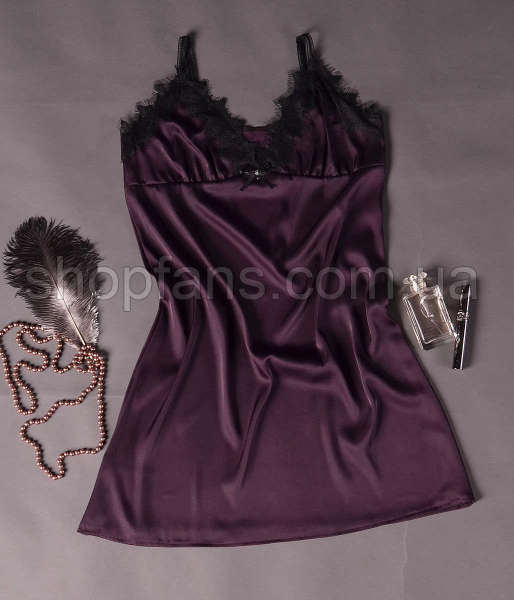 Пеньюар женский из шелка с французским кружевом Шантильи размеры 42-48 - фото 3 - id-p962210081