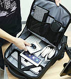 Рюкзак Mark Ryden MR-9031BK USB-роз'єм вологостійкий чорний 35 л, фото 5