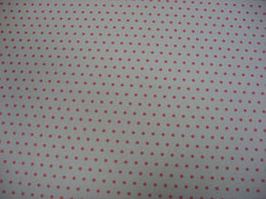 Фетр білий з малюнком розовый горошок 21смХ21см