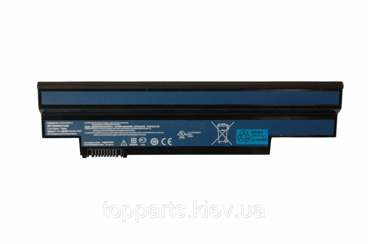 Батарея для ноутбука Acer UM09G31, 5600mAh, 6cell, 11.1V, Li-ion, чорна, ОРИГІНАЛЬНА