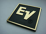 Значок, наклейка, логотип 50x50mm (plastic) на сітку колонки EV (Electro voice), фото 2