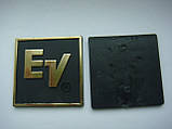 Значок, наклейка, логотип 50x50mm (plastic) на сітку колонки EV (Electro voice), фото 4
