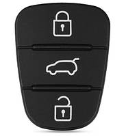 Резиновые кнопки-накладки на ключ Hyundai Tucson (Хюндай Таксон) симметрия