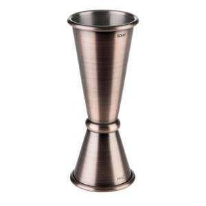 Джіггер 25/50 мл, матове мідне покриття, d-40 мм, h-110 мм.