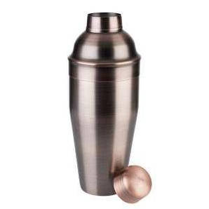 Шейкер для коктейлів мідний матовий 0,7л, d-90 мм, h-230 мм, нержавіюча сталь.