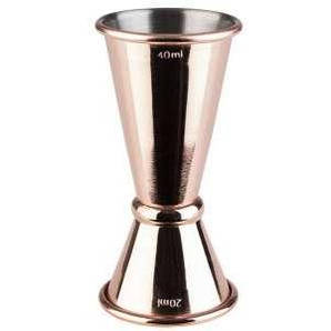 Джіггер 20/40 мл, мідне покриття, d-45 мм, h-90 мм.