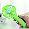 Портативний ручний або настільний міні вентилятор з USB зарядкою Mini Fan білий, фото 6