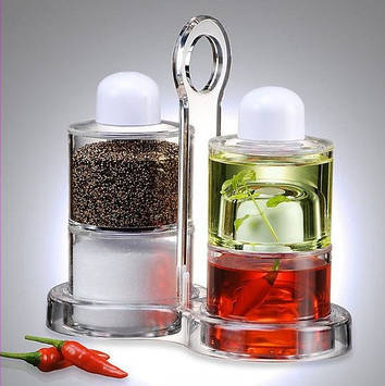 Набір для олії | оцту | перцю і солі Spice Jar. O. V. S. P. Stack Dispenser Set