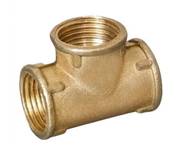 Трійник латунний 1" ВВВ, фото 1