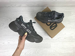 Кросівки жіночі Adidas SPIY-550,темно сірі,сітка, фото 3