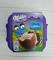 Шоколадні яйця з молочною начинкою Milka loffel Ei Oreo 4х32г (Швейцарія)