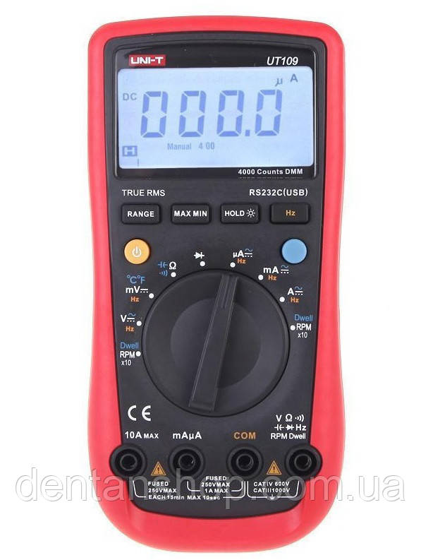 Цифровий автомобільний мультиметр UNI-T UT109 (UTM109), фото 1