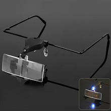 Лупа налобна (1.5х, 2.5х, 3.5х) з підсвіткою Magnifier 9157-3 (TK1004L)