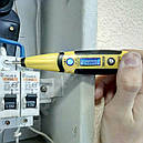 Електронна індикаторна викрутка напруги YINTE YT-0419 (AC/DC 12-240В) з продзвінком, фото 4