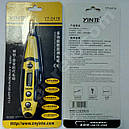 Електронна індикаторна викрутка напруги YINTE YT-0419 (AC/DC 12-240В) з продзвінком, фото 8