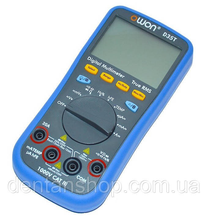Мультиметр OWON D35T (напруга, струм, опір, ємність, частота, температура) True-RMS., фото 1