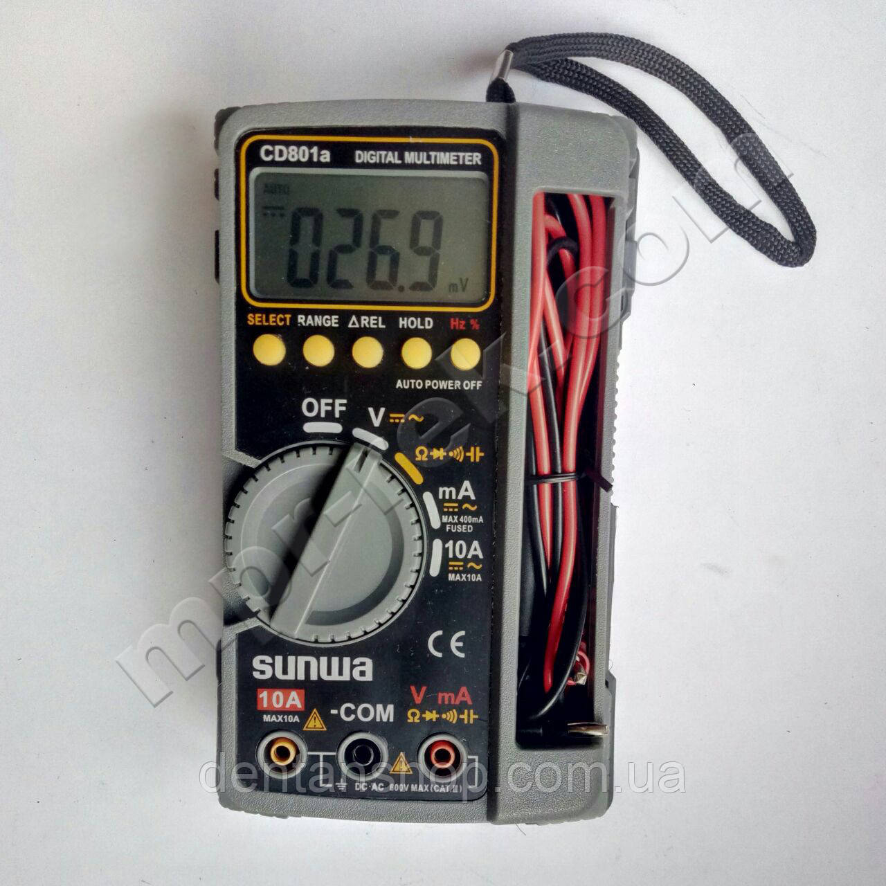 Мультиметр цифровий SUNWA CD801a (600 В, 10 A, 40МОм), фото 1