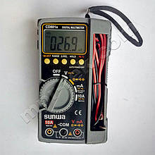 Мультиметр цифровий SUNWA CD801a (600 В, 10 A, 40МОм)