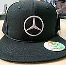 Оригінальна чоловіча бейсболка Mercedes Men's Flat Brim Cap, Black (B66953170), фото 2