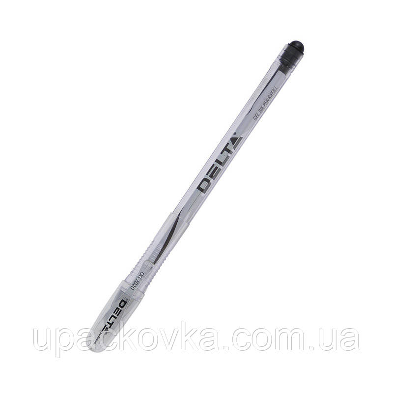 Ручка гелева Delta DG2020-01, чорна, 0.5 мм
