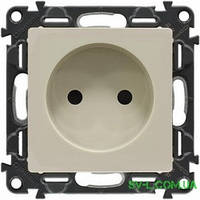 Розетка без заземлення і шторками Legrand Valena Life Слонова Кістка 753016+754971