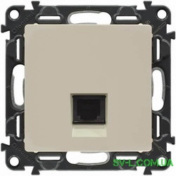 Розетка телефонна RJ 11 Legrand Valena Life Слонова Кістка 753068+755411