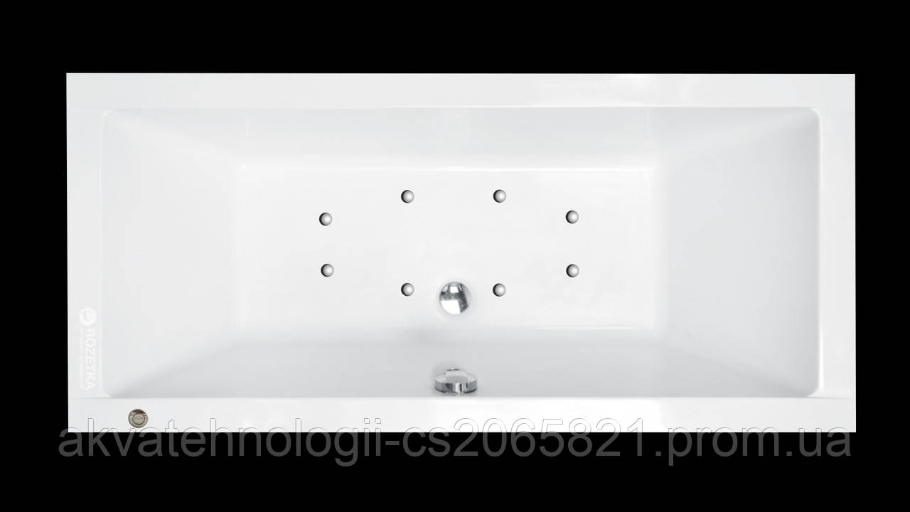 Гідромасажна ванна Besco Quadro 180x80