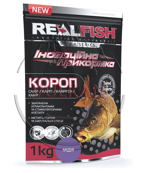 Прикормка Real Fish "Карп" Мідія