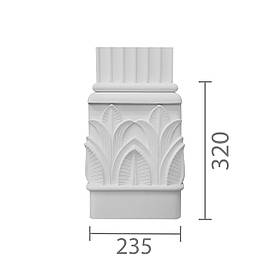 База пілястри з гіпсу, гіпсова база для пілястри б-104