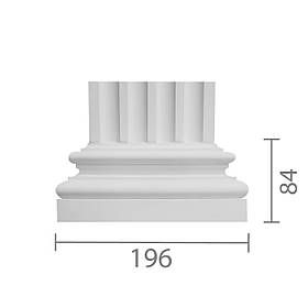 База пілястри з гіпсу, гіпсова база для пілястри б-119