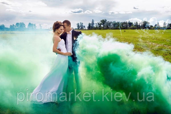 Ручна димова шашка (Кольоровий дим для фотосесії зелений)