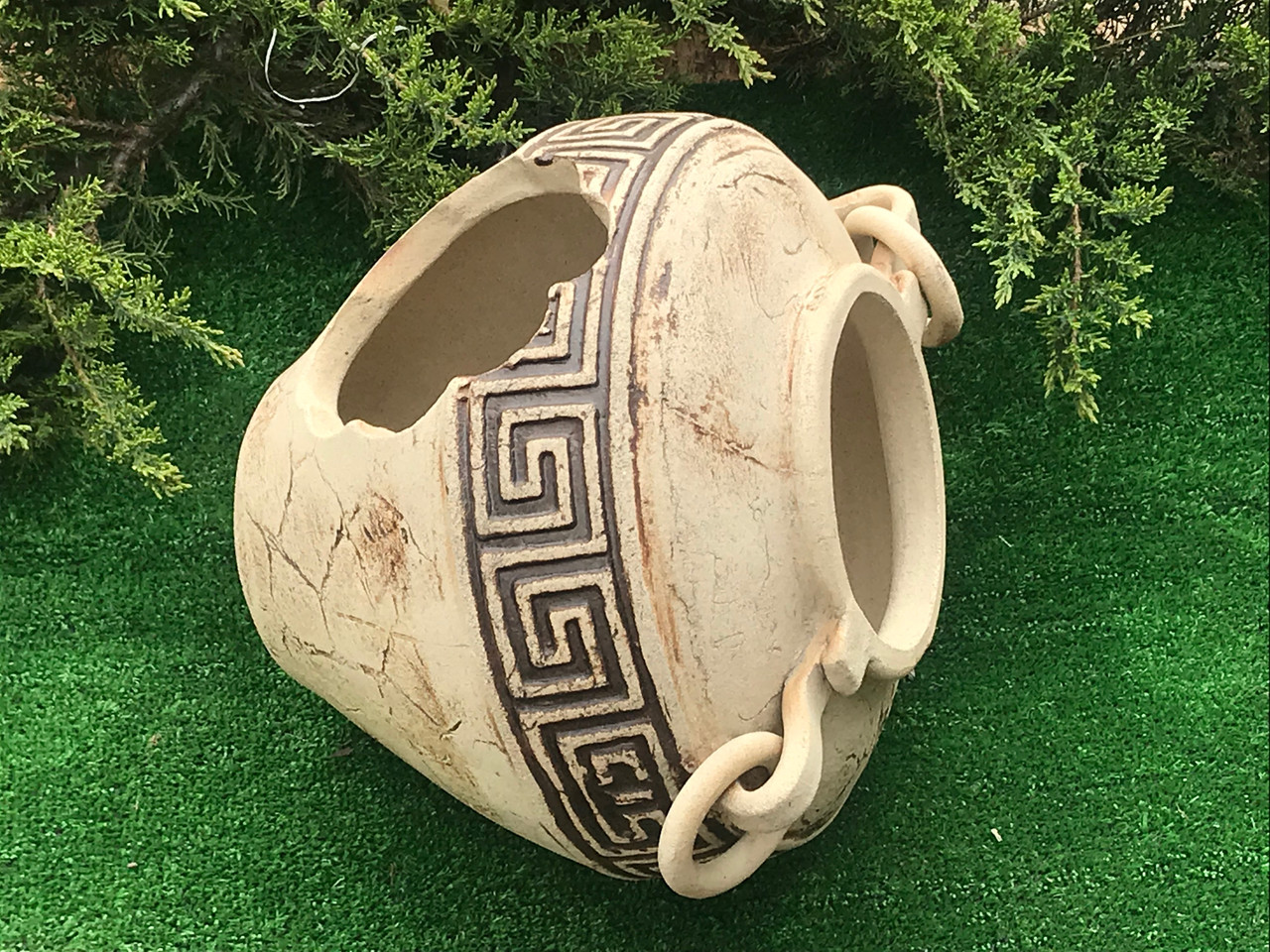 Шамотная амфора фора ( довжина 31 см)