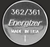 Батарейка Energizer 362/361 Silver Oxide (SR721SW), 1.55V, 1шт