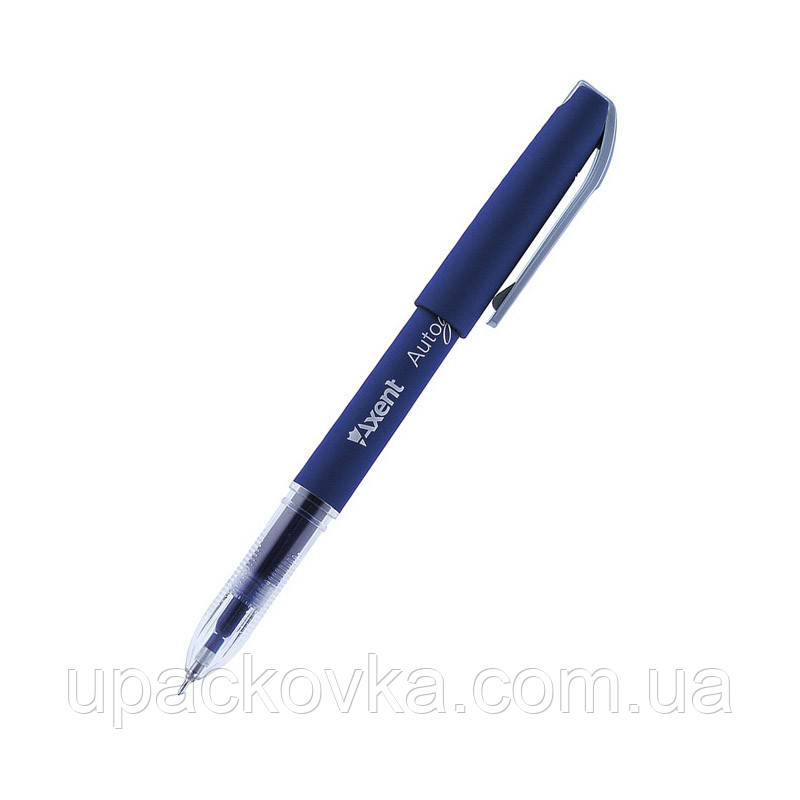 Ручка гелева Axent Autographe AG1007-02-A, синя, 0.5 мм