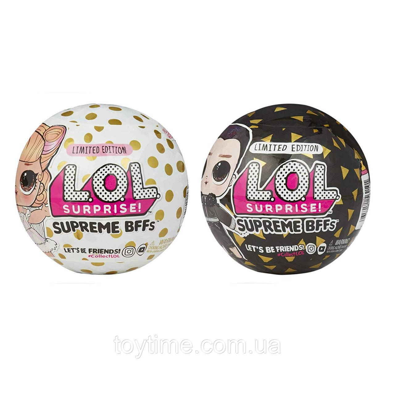 Пара L.O.L. Surprise! Supreme Bffs Limited Edition/ЛОЛ Найкращі друзі обмежена серія, молодий і наречена
