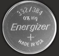 Батарейка Energizer 392/384 Silver Oxide (SR41SW), 1.55V, 1шт