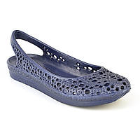 Босоножки женские Crocs - Германия-Украина. Балетки летние мыльницы. Пляжная обувь кроксы. темно-синие