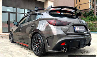 Спойлер на кришку багажника Mazda 3 хетчбек 2013+ г.в.